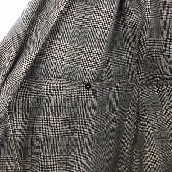ZARA Checked Wrap Blouse - Picture 6 of 10